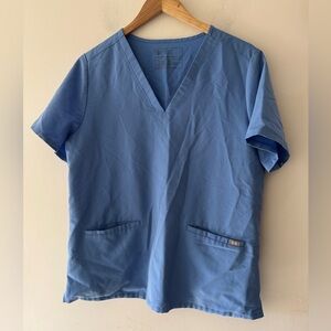 FIGS Ceil Blue Scrub Top Technical Collection